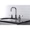 Kingston Brass FSC8939DPL Paris Widespread Bathroom Faucet W/ Brass Pop-Up, Nickel FSC8939DPL - alternate 2